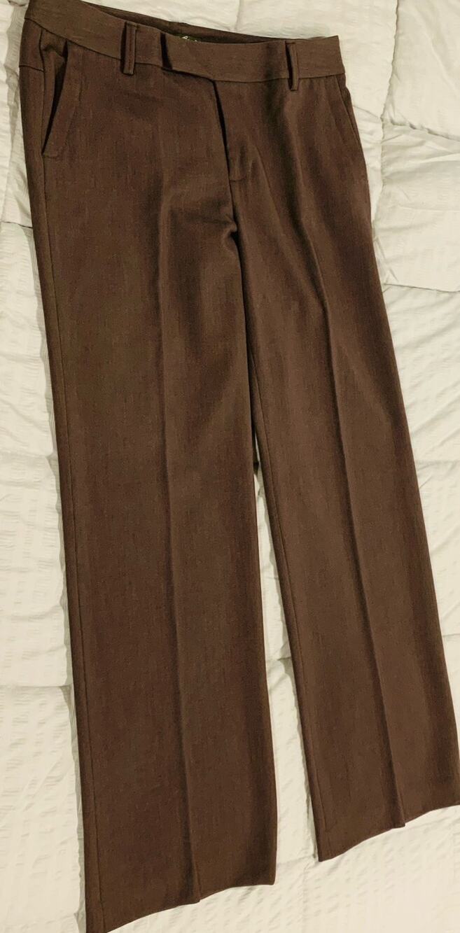 Eddie Bauer Women's Dress Pants Size 8 Mercer Fit Brown Office Slacks